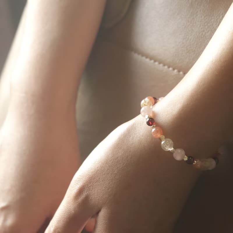 聖誕禮物-粉晶-石榴石-金太陽-金髮晶-招財-開運