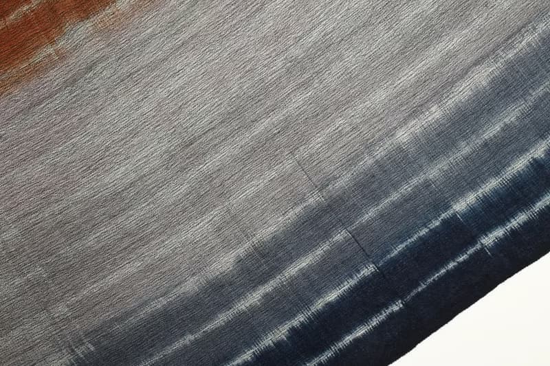 【快速出貨】喀什米爾專櫃設計梭織工藝羊絨灰藍圍巾披肩頂級精品