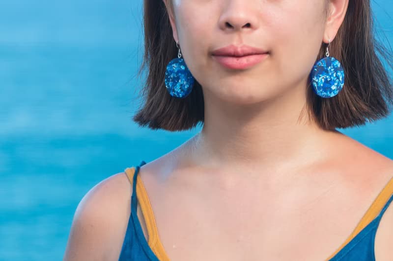 海洋印象 純銀紗光大圓耳環 可換耳夾