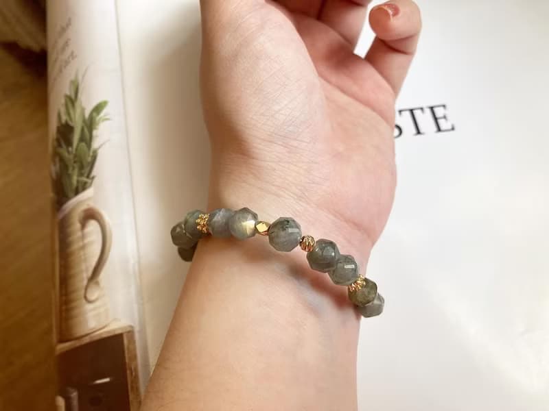 增強靈感穩定情緒吸引靈魂伴侶拉長石手鏈