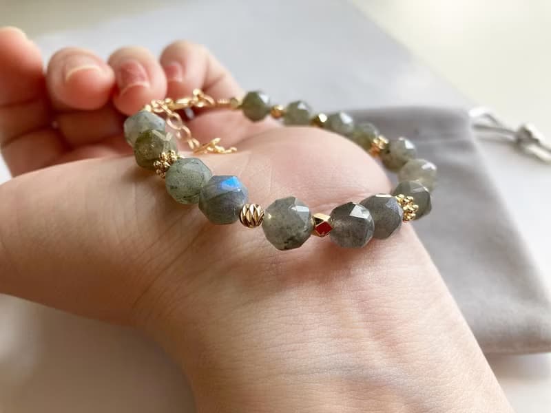 增強靈感穩定情緒吸引靈魂伴侶拉長石手鏈