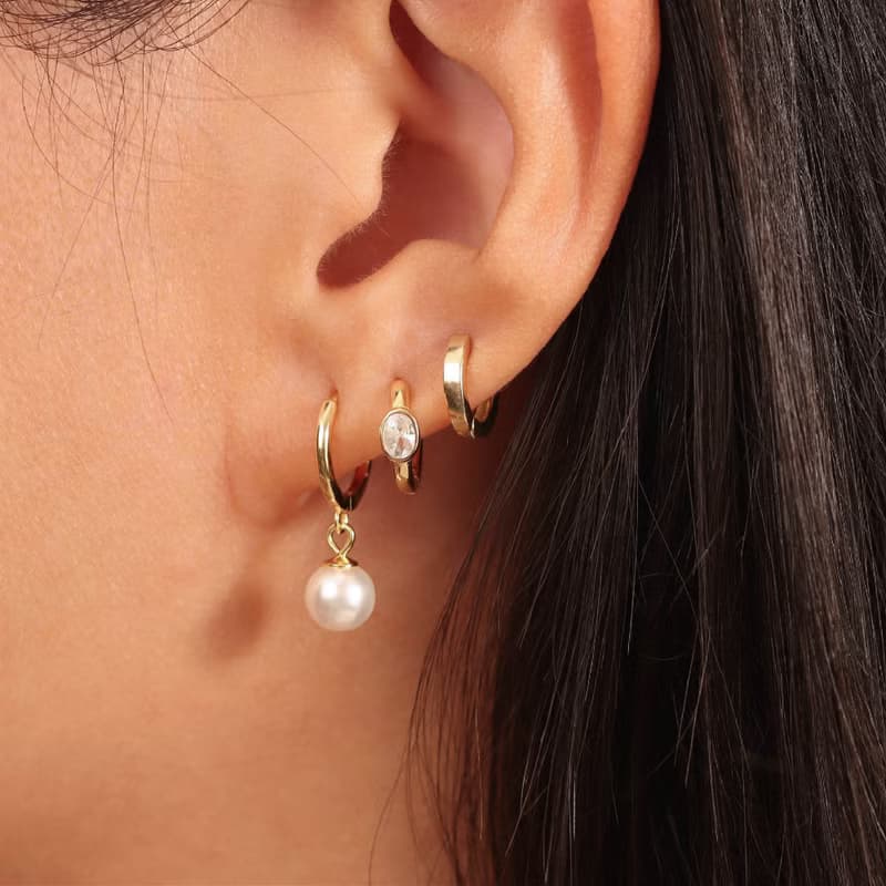 原創設計小眾高級感s925銀珍珠耳環小吊墜 秋冬新款 聖誕禮物推薦