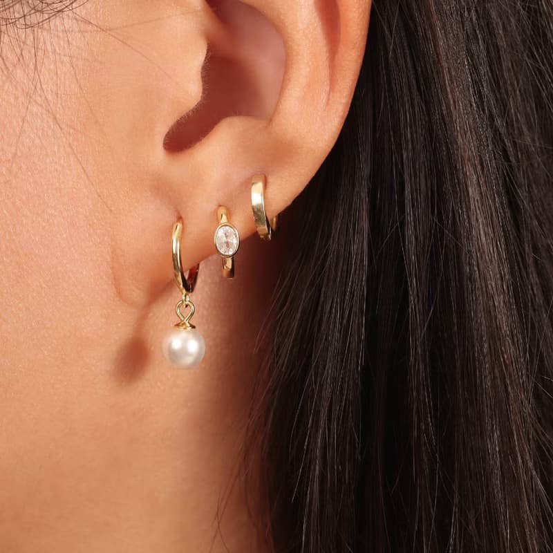 原創設計小眾高級感s925銀珍珠耳環小吊墜 秋冬新款 聖誕禮物推薦