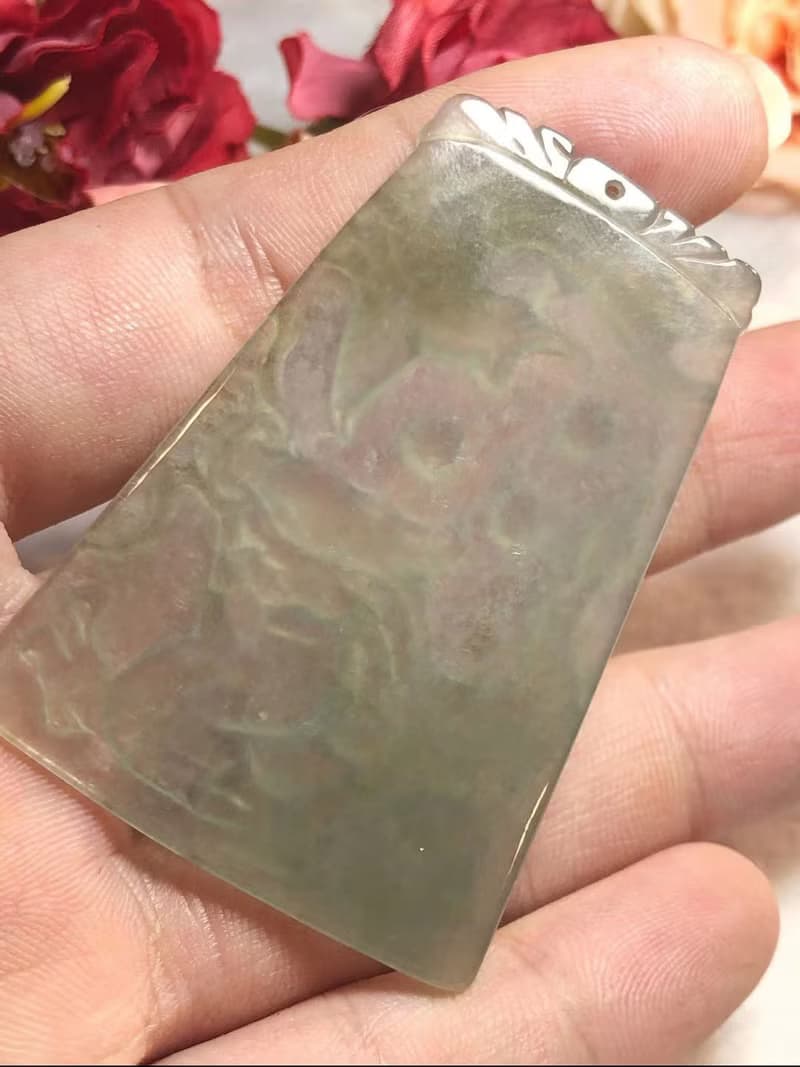 多寶晶石/天然翡翠A貨/龍鳳牌結婚禮物/情侶禮物/結婚禮物/龍鳳珮