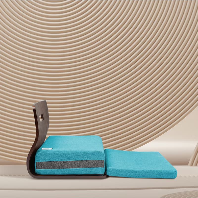 Quelea 冥想曲木椅 打坐椅 靜坐椅 地板椅 和室椅 湖水藍 墊椅