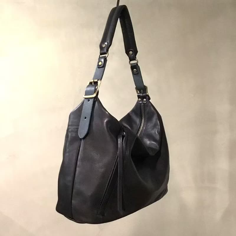 日系雅痞 率性馬皮托特/肩背包Made in Japan by Less Design