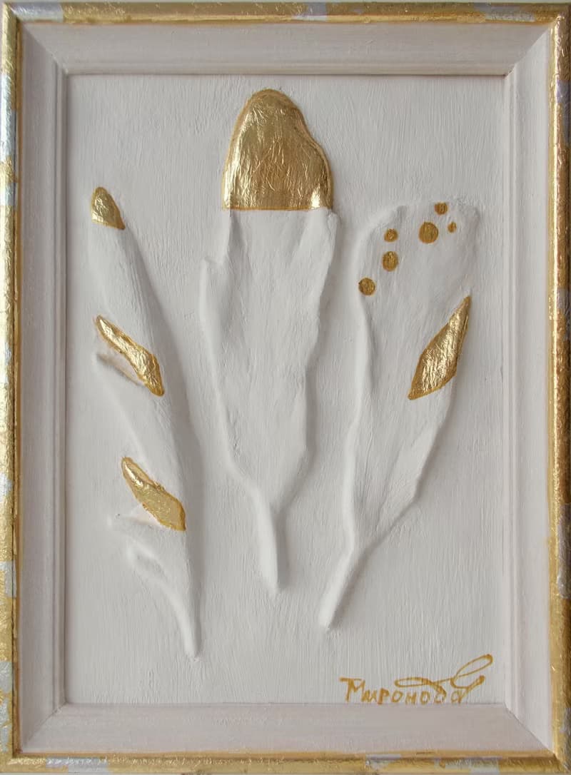 帶框 3D 牆藝術金色羽毛牆藝術淺浮雕裝飾牆板