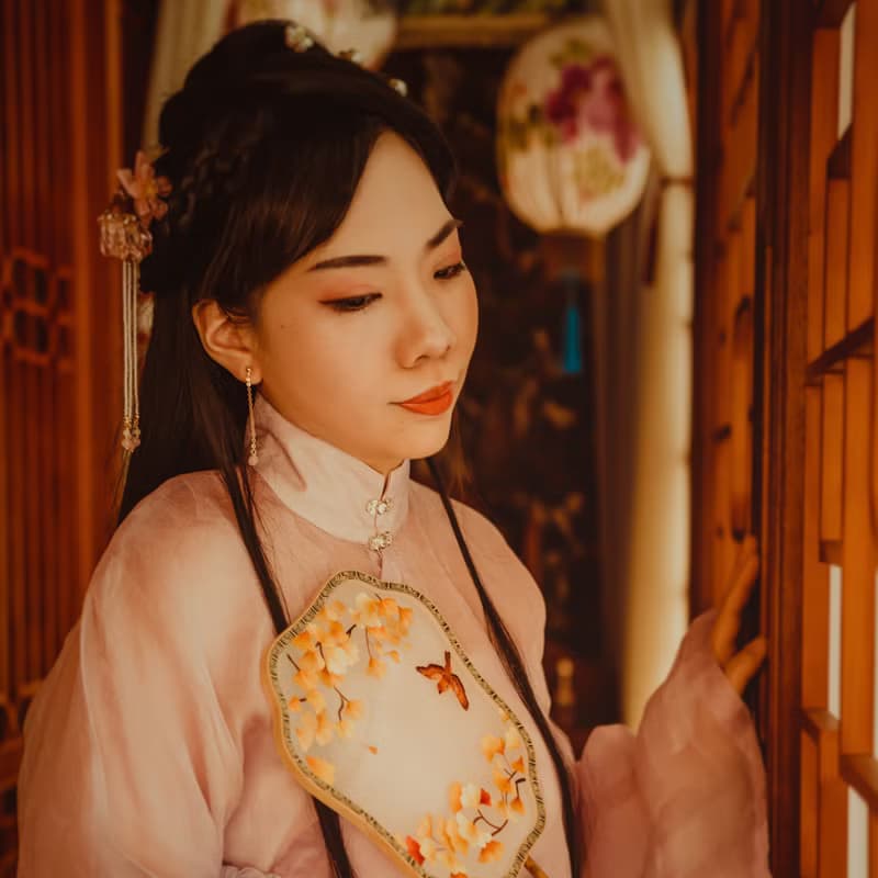 辛夷髮釵(粉紅款)