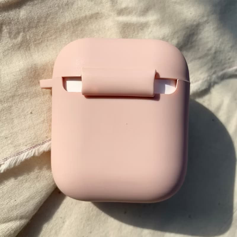 冷淡的荷包蛋 粉色磨砂軟殼 AirPods 耳機保護套 耳機殼