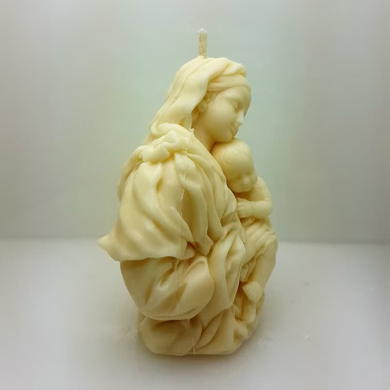 聖母與子手工製作天然蠟燭 香氛藝術蠟燭 天然大豆蠟燭