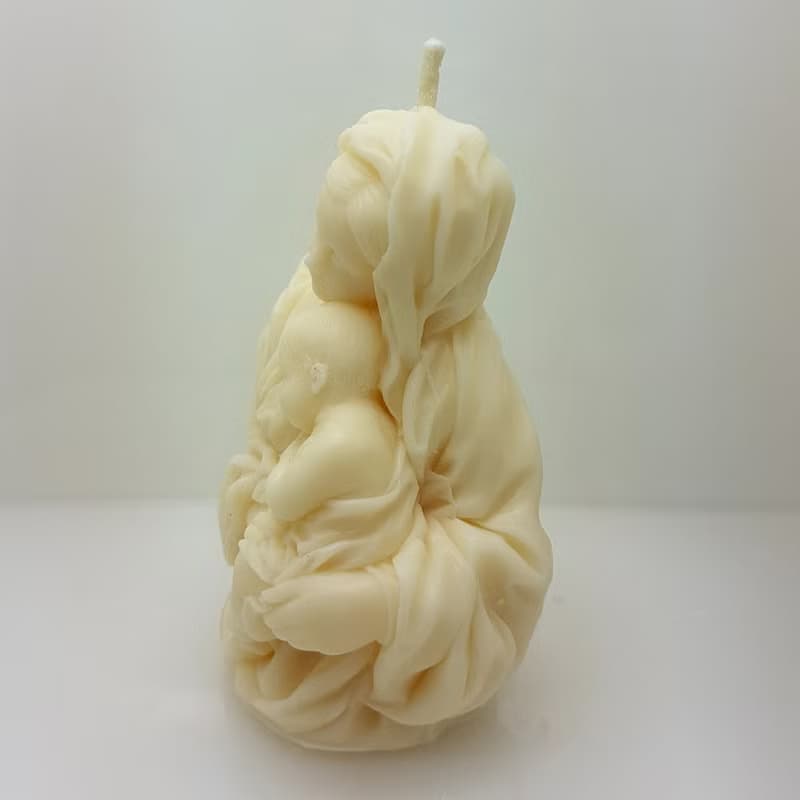 聖母與子手工製作天然蠟燭 香氛藝術蠟燭 天然大豆蠟燭