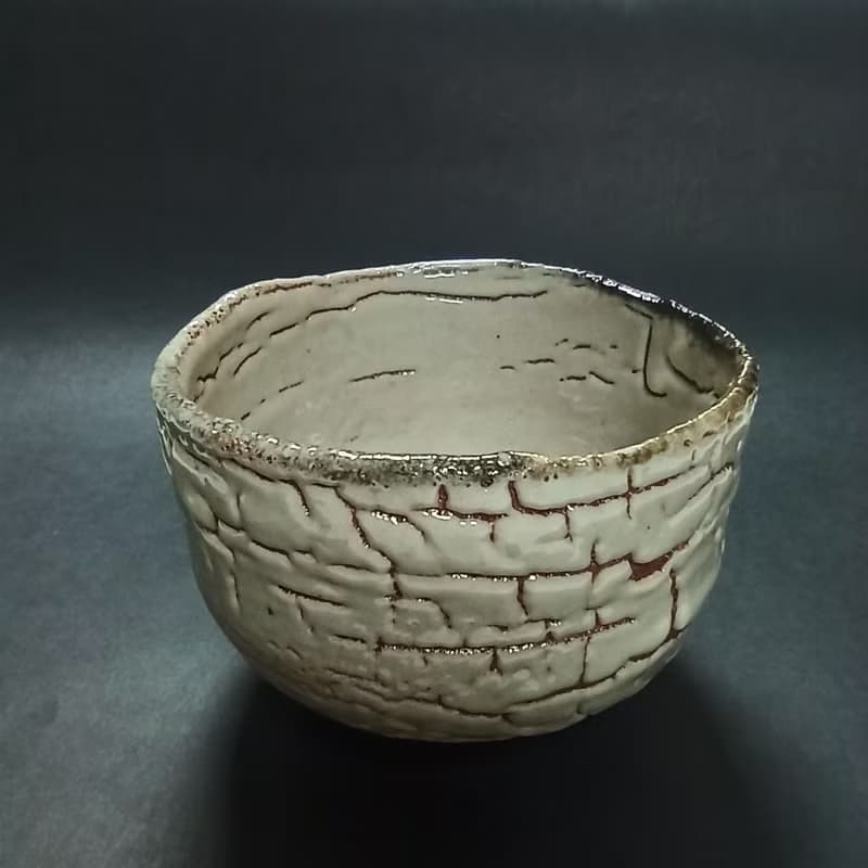 志野釉茶碗陳炫亨手創陶炫茶碗