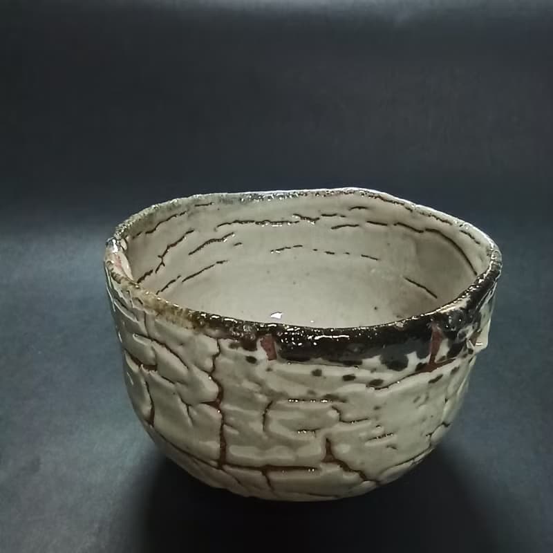 志野釉茶碗陳炫亨手創陶炫茶碗