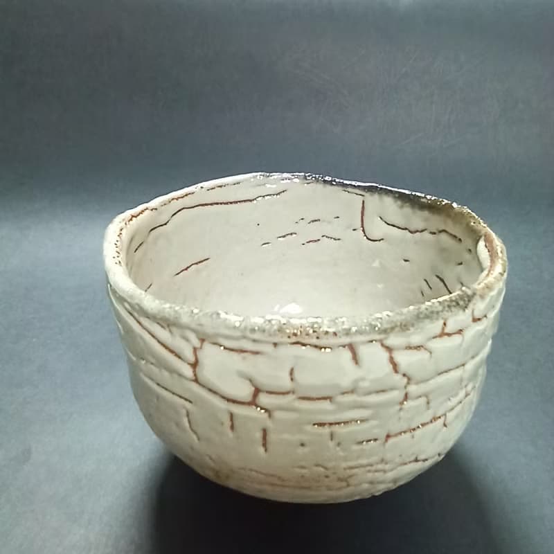 志野釉茶碗陳炫亨手創陶炫茶碗