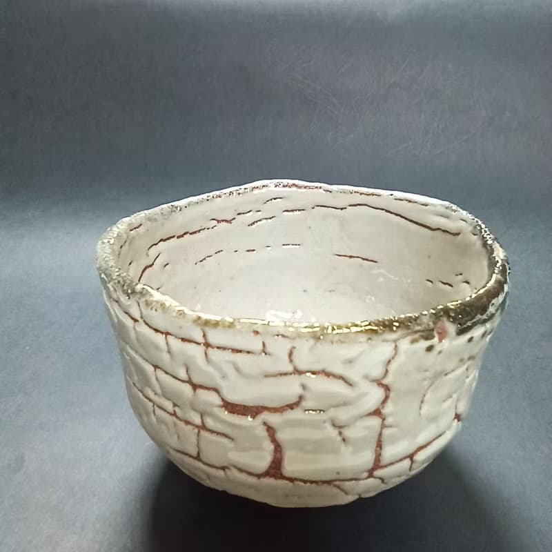 志野釉茶碗陳炫亨手創陶炫茶碗