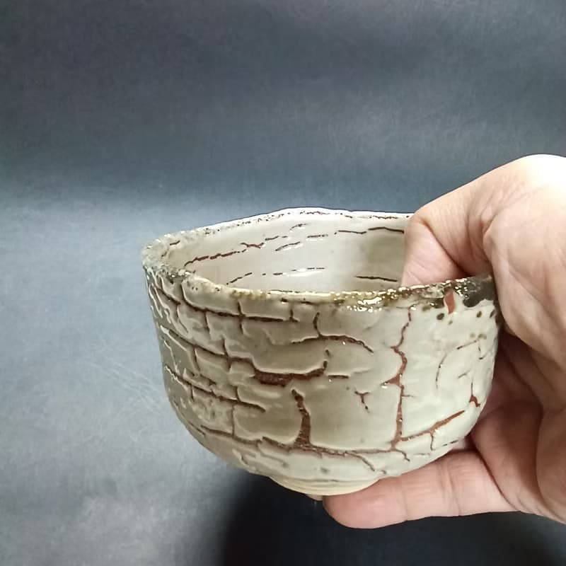 志野釉茶碗陳炫亨手創陶炫茶碗
