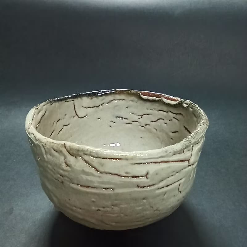 志野釉茶碗陳炫亨手創陶炫茶碗
