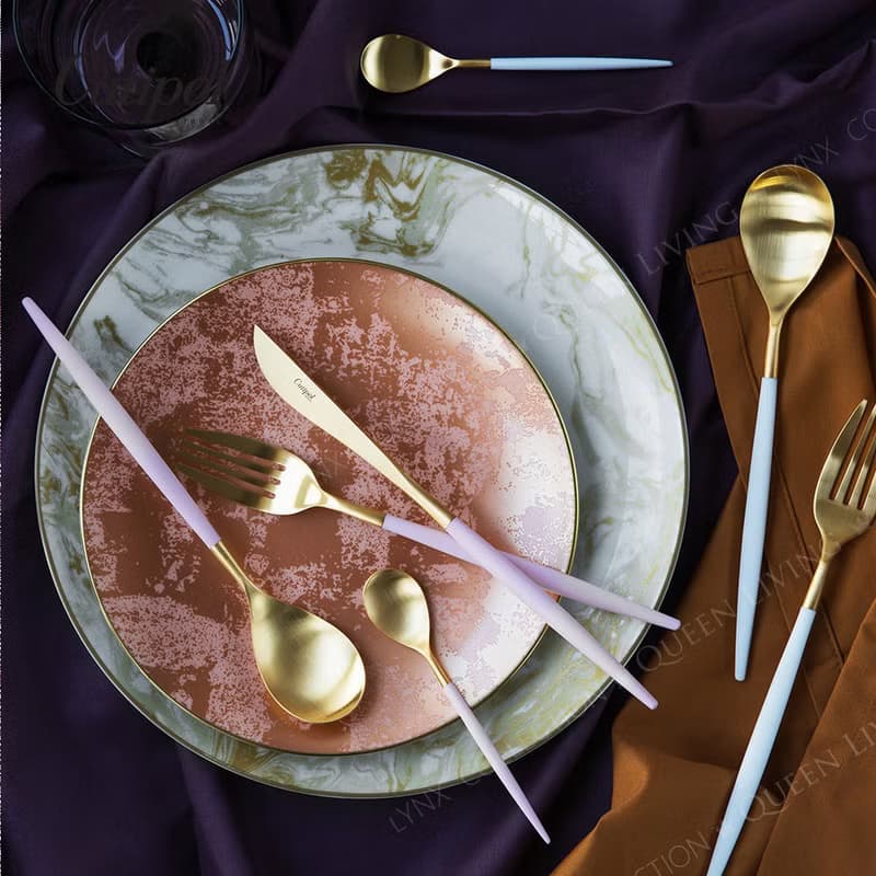 葡萄牙 Cutipol  MIO  粉紅金  霧面不鏽鋼 主餐刀