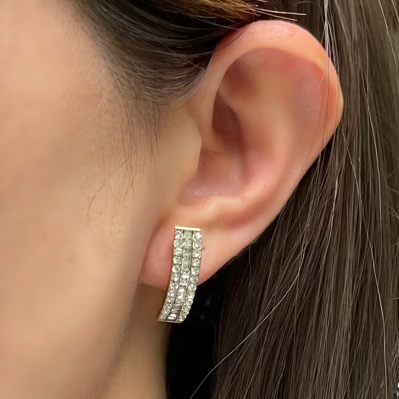 金属アレルギー対応  チェーン ピアス　316L サージカルステンレス　防過敏　耳环　耳钉　耳環　挟式耳環