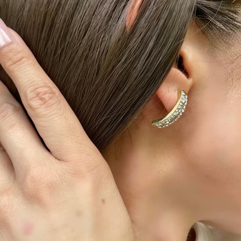 金属アレルギー対応  チェーン ピアス　316L サージカルステンレス　防過敏　耳环　耳钉　耳環　挟式耳環