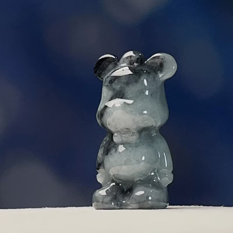 飄烏雞翡翠熊熊| 天然緬甸玉A貨翡翠 | 送禮