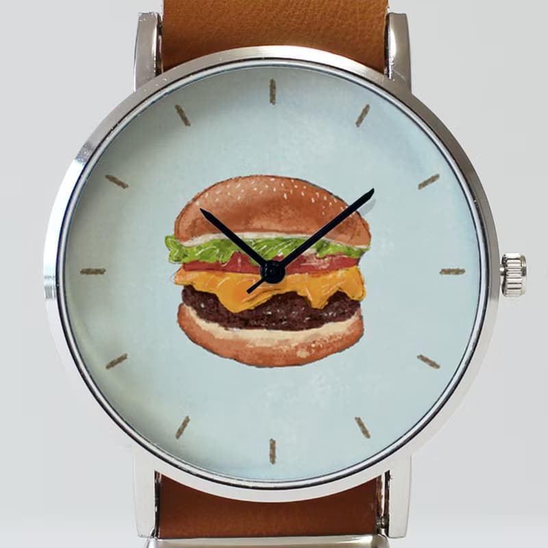 ハンバーガーの腕時計