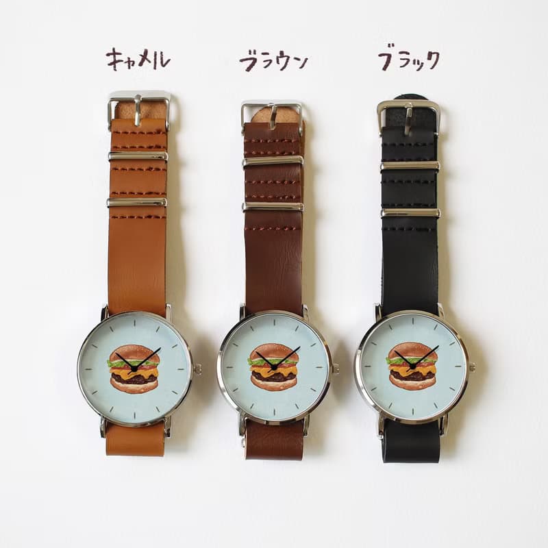 ハンバーガーの腕時計
