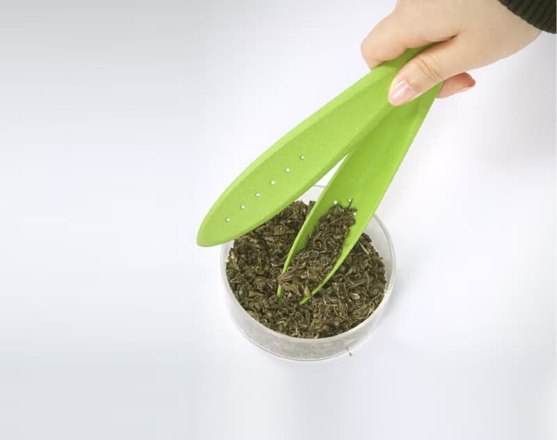 竹葉-竹纖維茶夾/茶勺2合1泡茶器 | 永磁 | 環保可降解