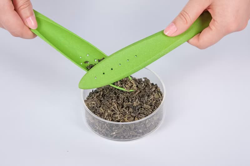 竹葉-竹纖維茶夾/茶勺2合1泡茶器 | 永磁 | 環保可降解