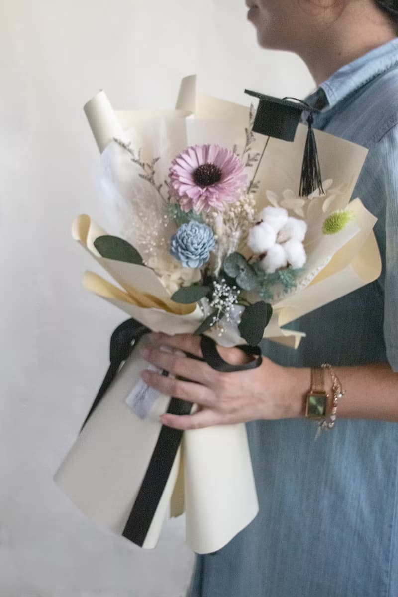 熱銷款 畢業花束 小清新畢業花束 擴香花束 共三種尺寸
