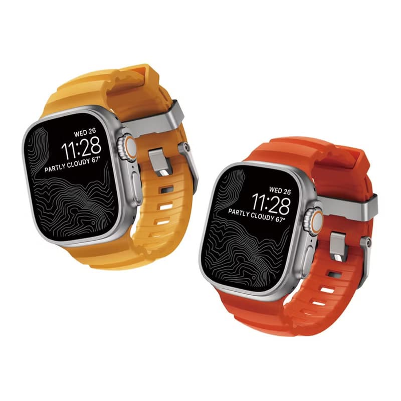 【美國NOMAD】 Apple Watch專用硬悍FKM橡膠錶帶  49/46/45/44
