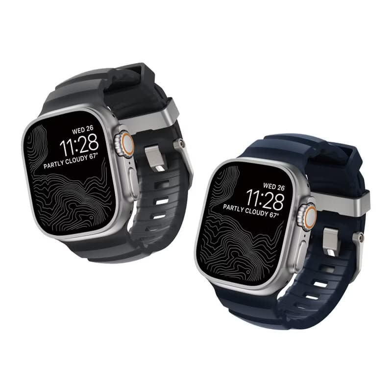 【美國NOMAD】 Apple Watch專用硬悍FKM橡膠錶帶  49/46/45/44