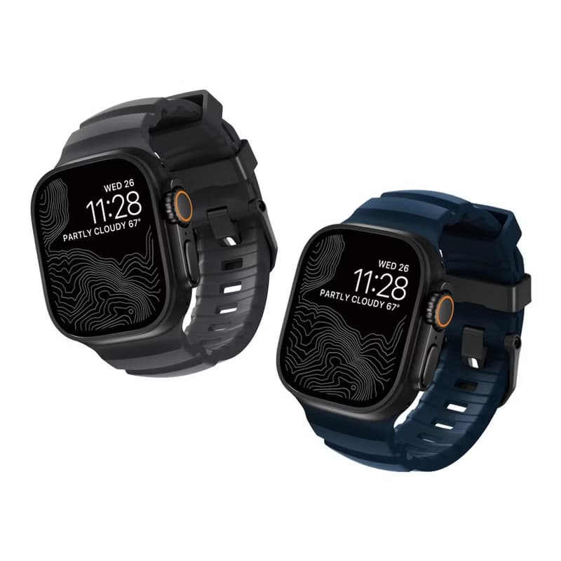 【美國NOMAD】 Apple Watch專用硬悍FKM橡膠錶帶  49/46/45/44