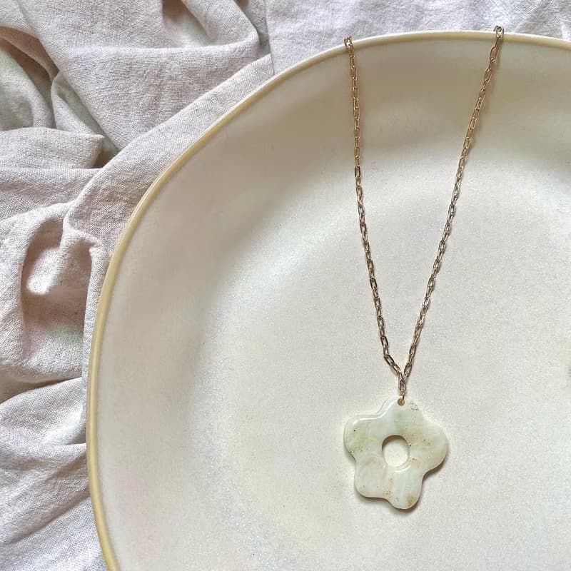 手作軟陶項鍊 解憂系列 大花花