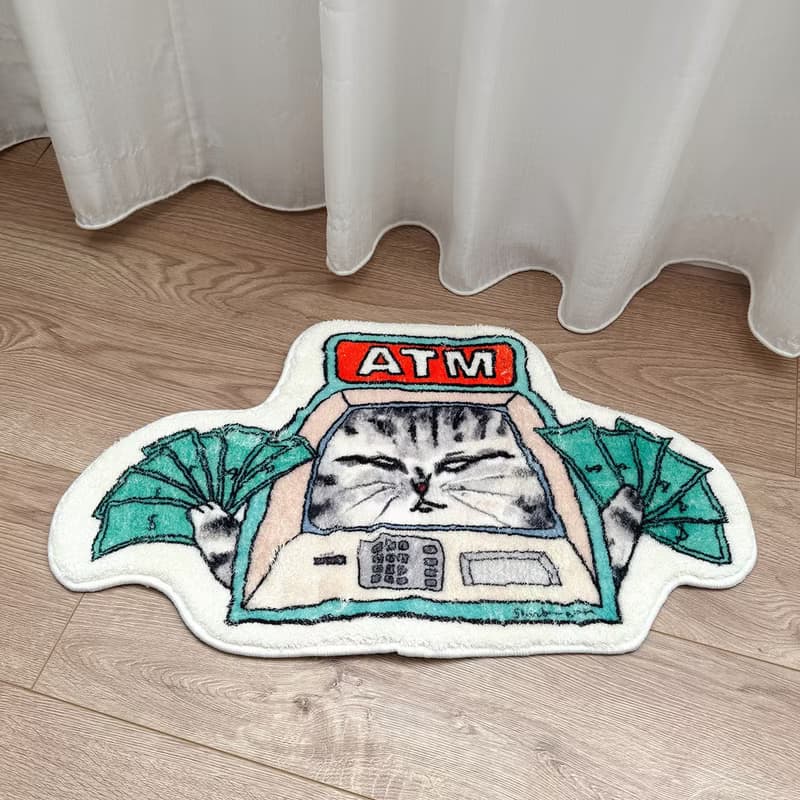 貓貓ATM 長毛地毯 地墊