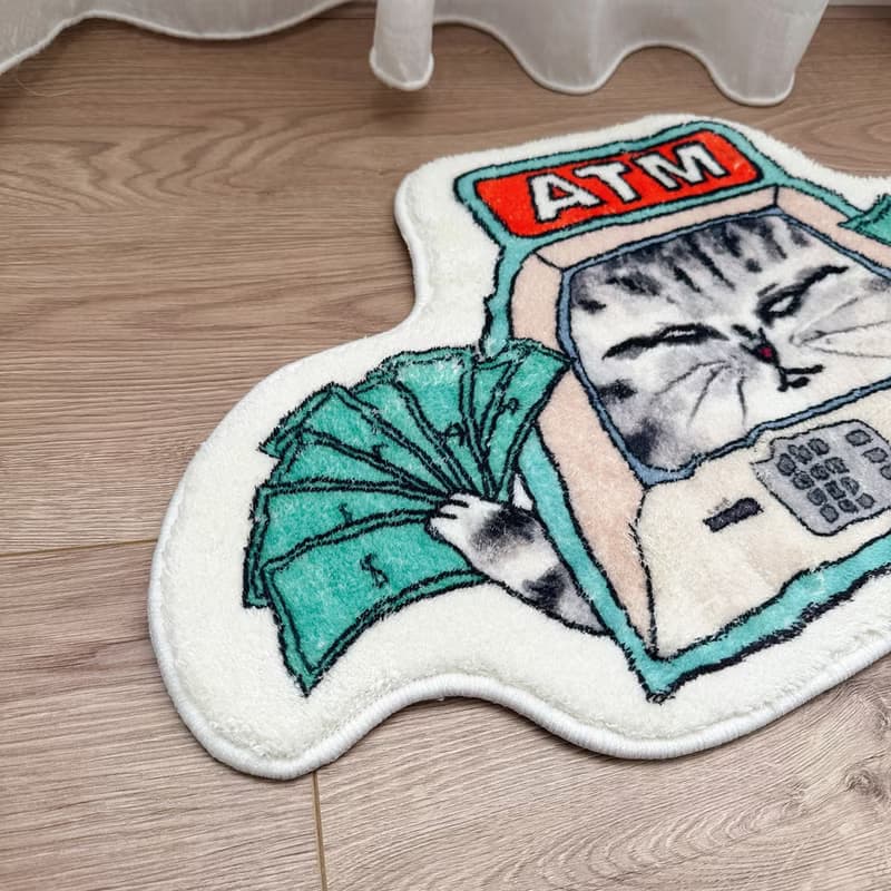 貓貓ATM 長毛地毯 地墊