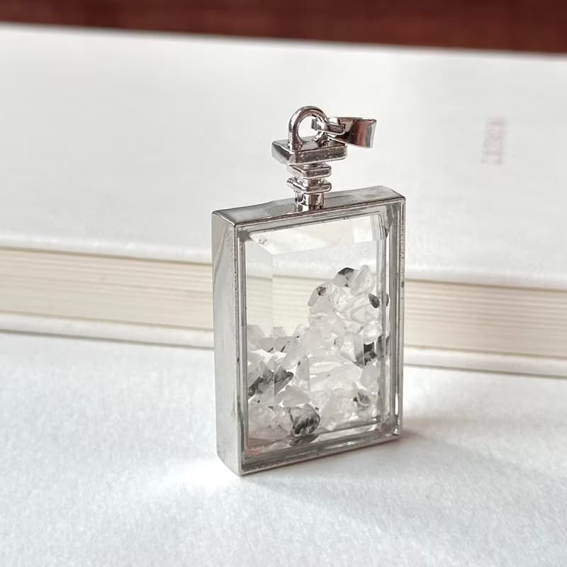 【辟邪化凶 防小人】黑髮晶碎片盒子項鏈 領導 創造力親和力去病