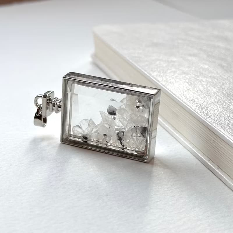 【辟邪化凶 防小人】黑髮晶碎片盒子項鏈 領導 創造力親和力去病