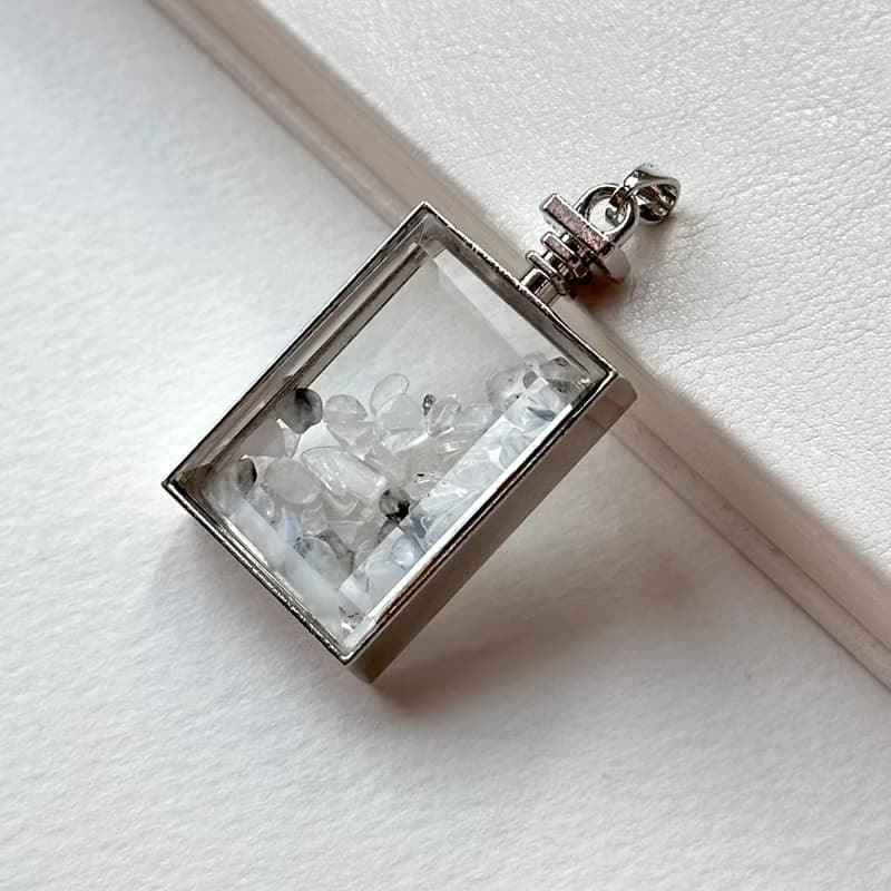 【辟邪化凶 防小人】黑髮晶碎片盒子項鏈 領導 創造力親和力去病