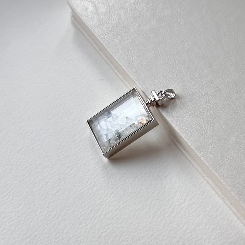 【辟邪化凶 防小人】黑髮晶碎片盒子項鏈 領導 創造力親和力去病