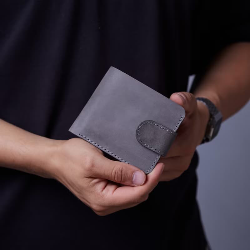 緊湊型皮革錢包 用於信用卡 現金 文件