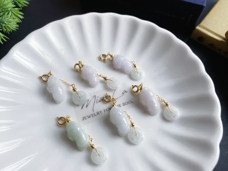 天然緬甸玉翡翠 三腳金蟾 招財 隨意扣 可搭手鍊項鍊 禮物