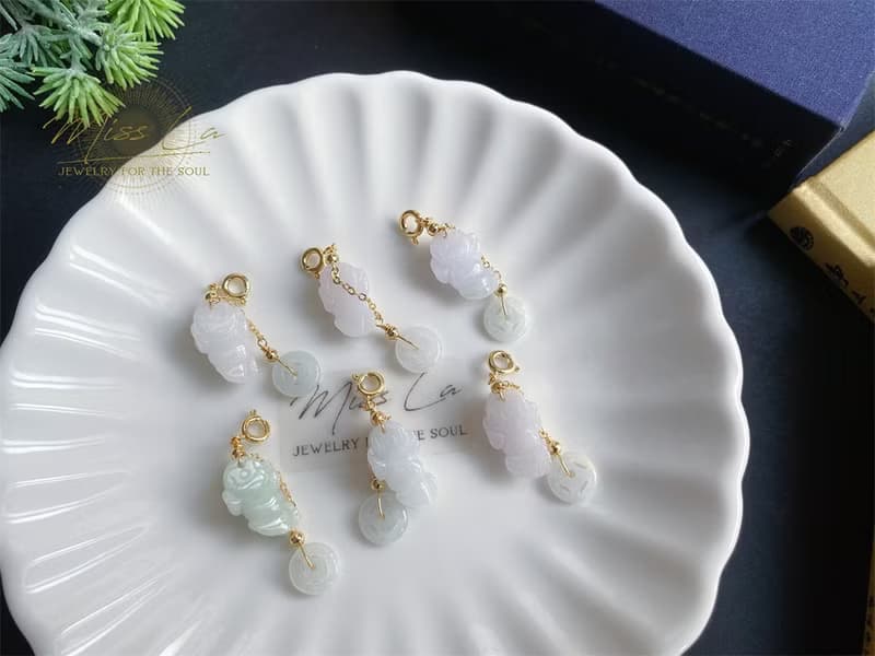 天然緬甸玉翡翠 三腳金蟾 招財 隨意扣 可搭手鍊項鍊 禮物