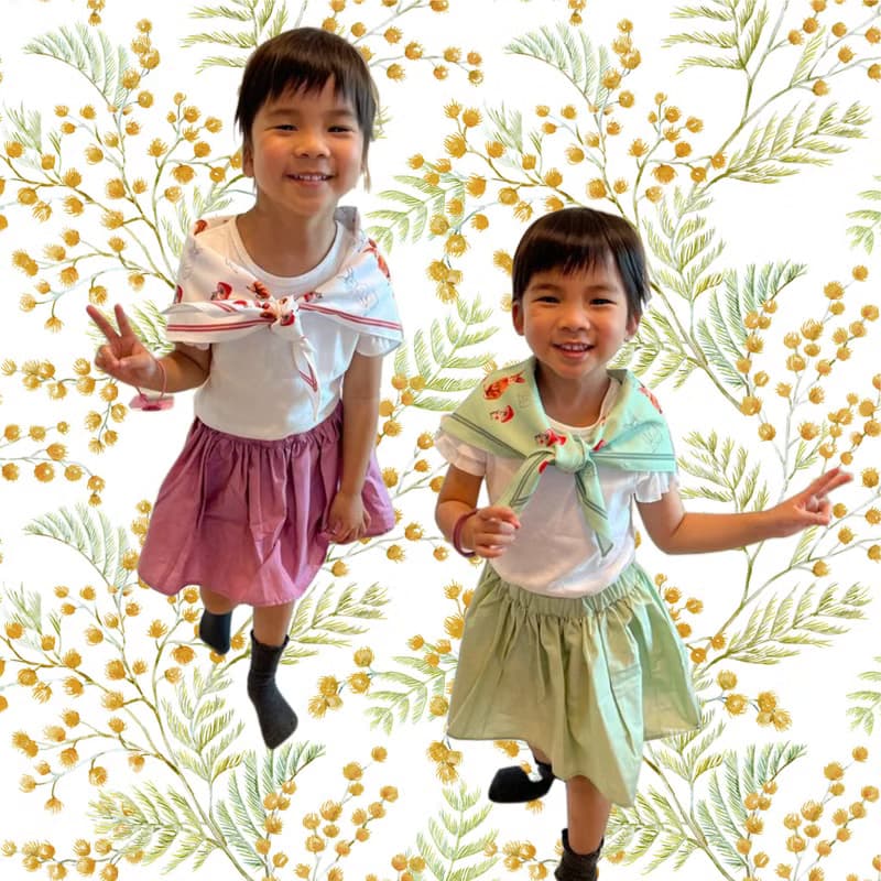 兔兔花園三角圍巾
