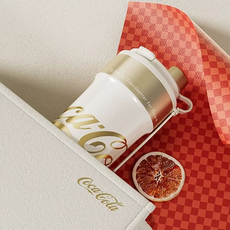 GERM可口可樂咖啡保溫杯男學生上學專用大容量水杯子