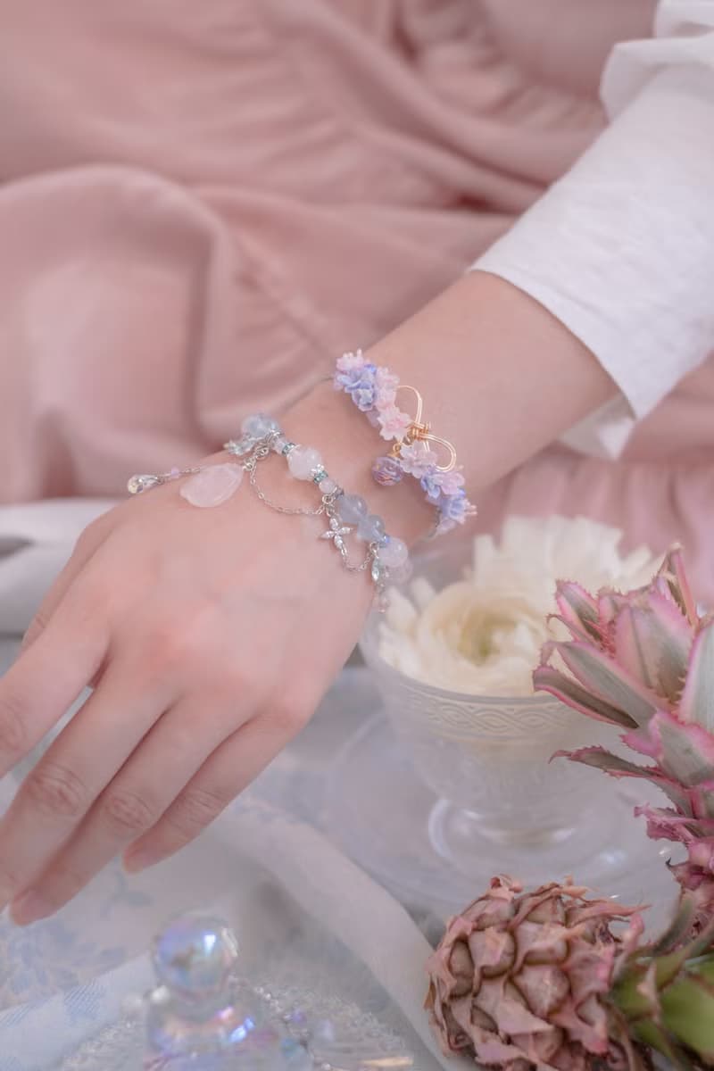 小團圓繩結花束鍍14K金手鐲