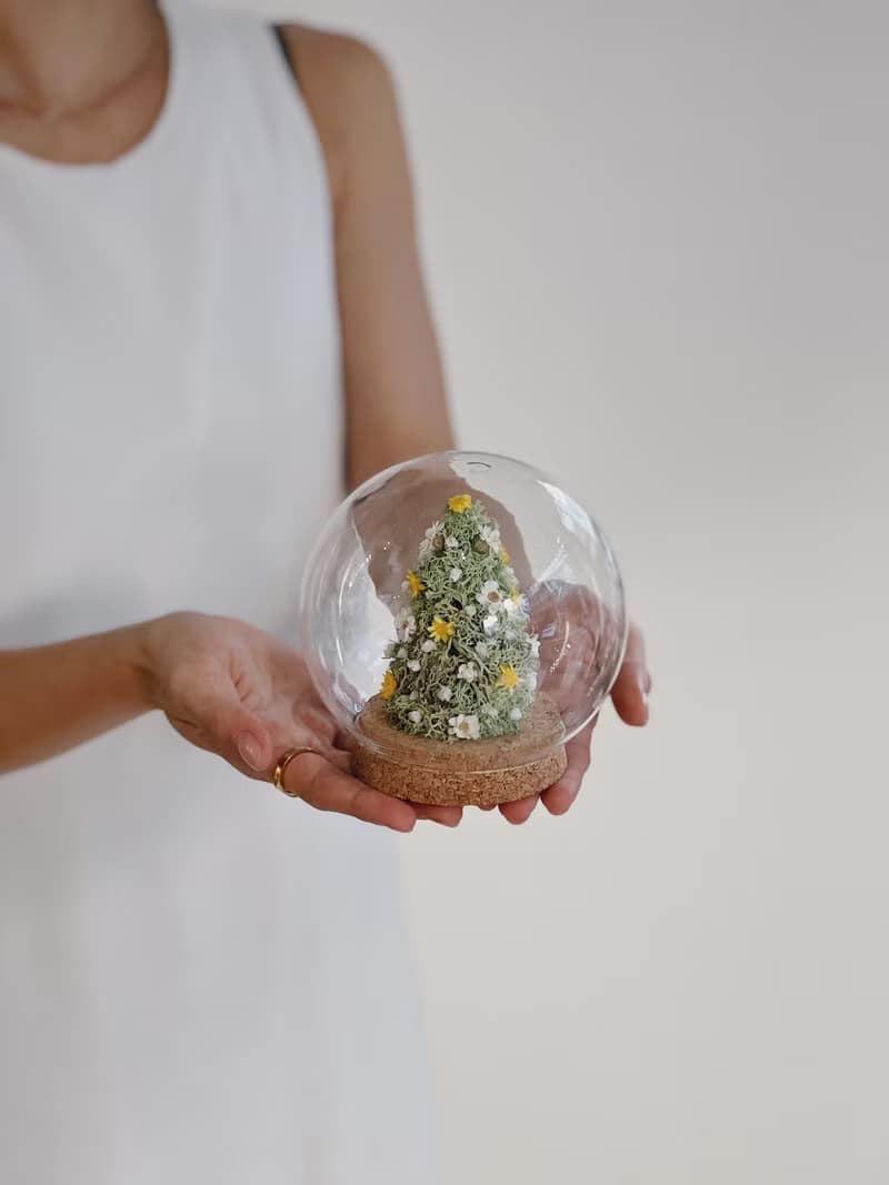 【永生玫瑰花玻璃球】• 情人節禮物/生日禮物/永生花/永生玫瑰花