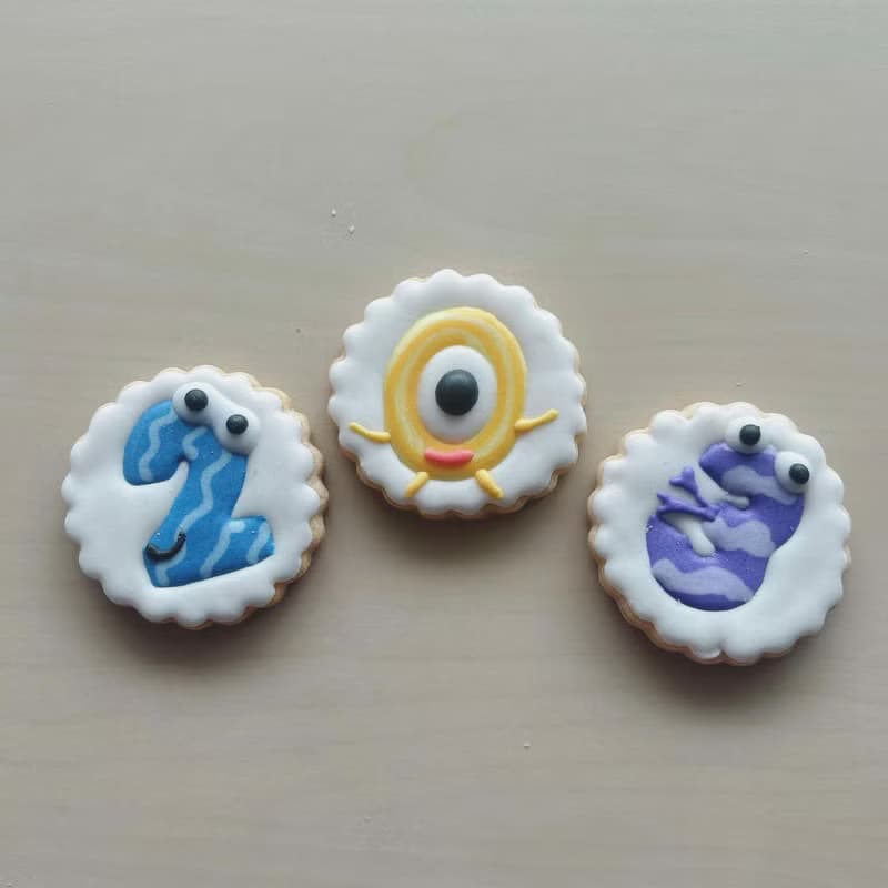 NIJI Cupcake 字母小怪獸糖霜餅乾組合