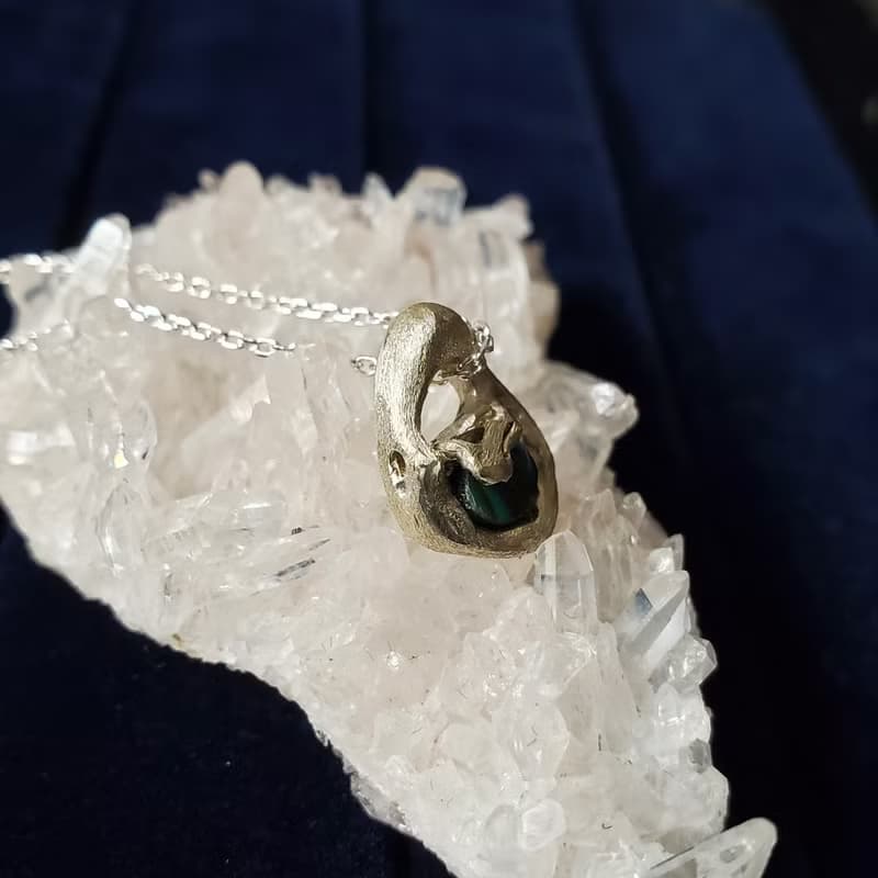 鮑魚貝項鍊 | 礦石項鍊 925銀項鍊 交換禮物 生日禮物
