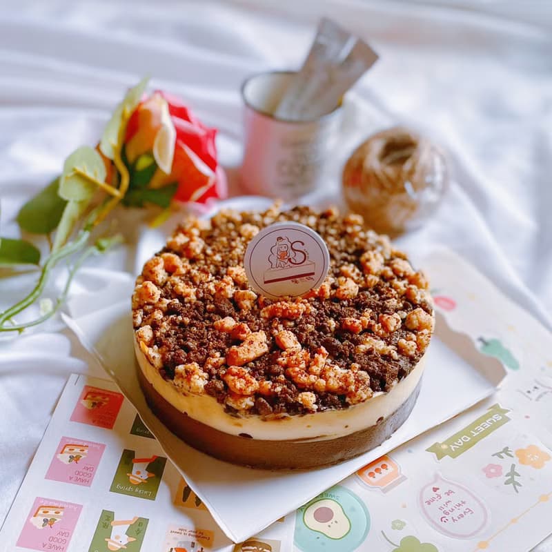 學而時shareus-鐵觀音黑糖酥起司蛋糕 重乳酪